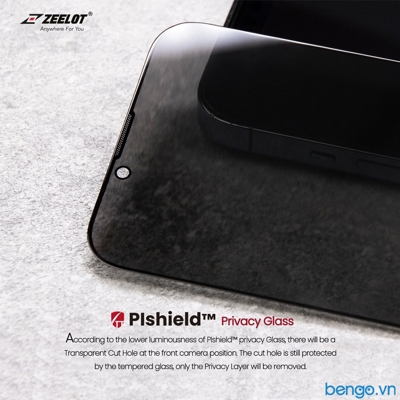 Dán cường lực iPhone 13/13 Pro ZEELOT PIshield Nebula chống nhìn trộm