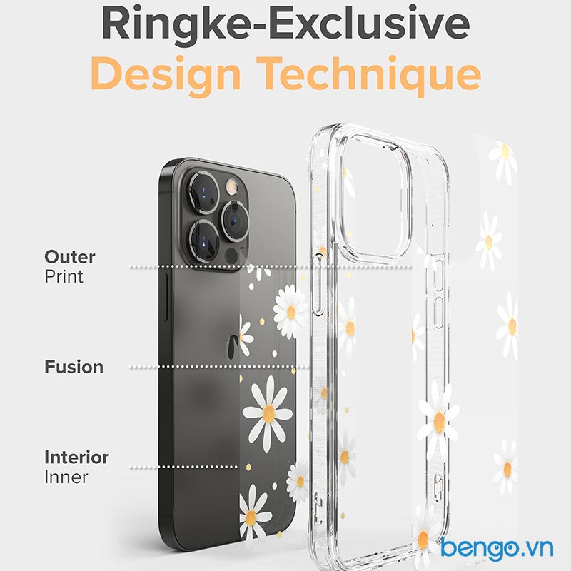 Ốp iPhone 13 Pro Max Ringke Fusion Design