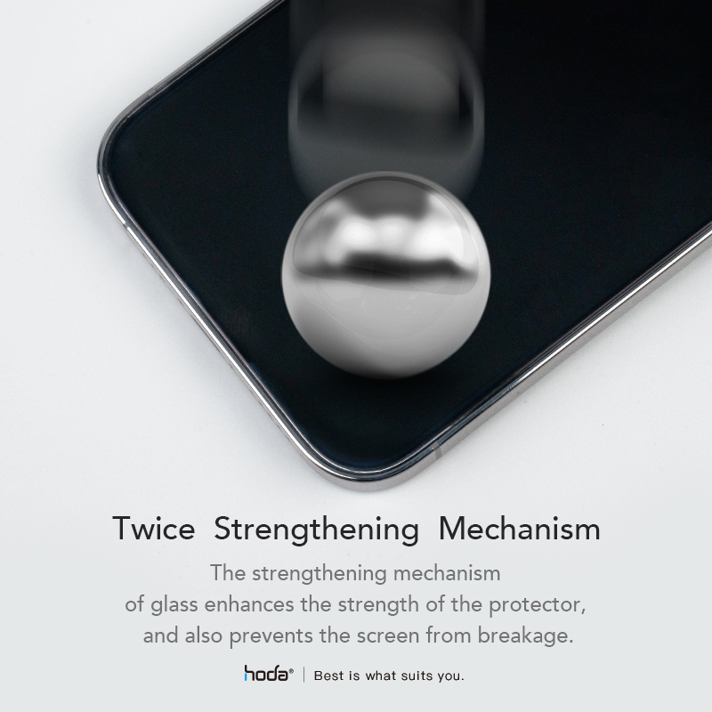 Dán cường lực chống chói iPhone 14 Pro Max HODA Full Anti-Reflection kèm khung dán