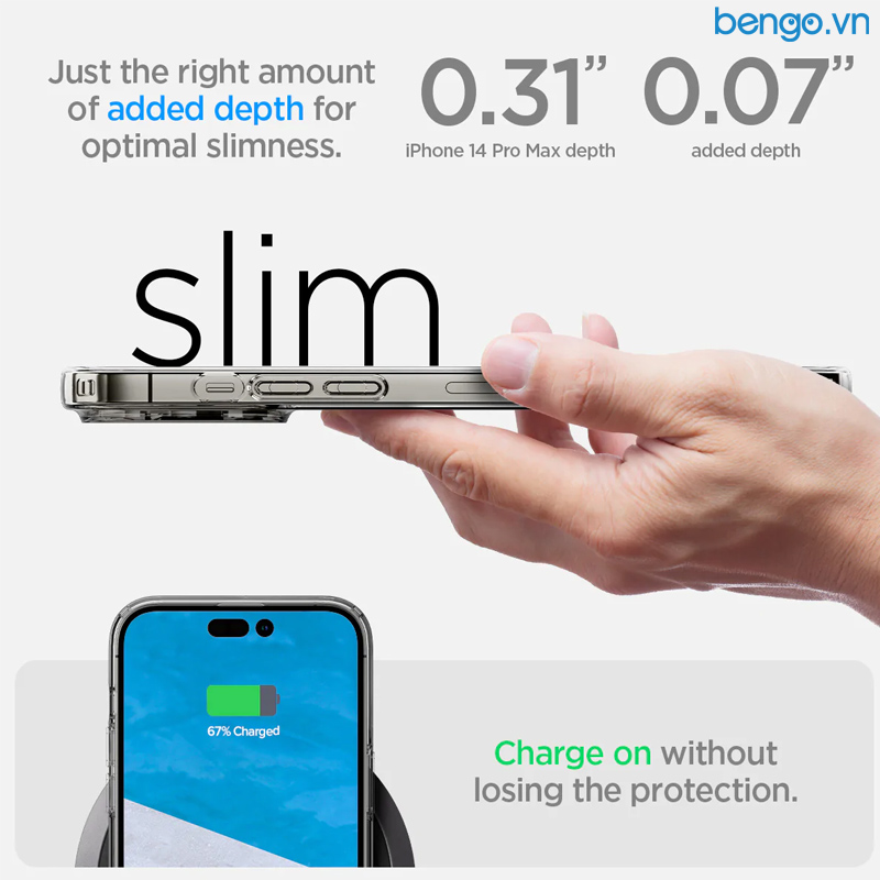 Ốp lưng iPhone 14 Pro SPIGEN Liquid Crystal Clear