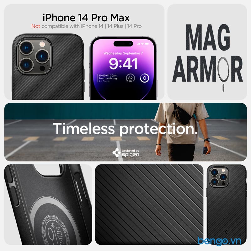 Ốp lưng iPhone 14 Pro Max SPIGEN Mag Armor MagFit