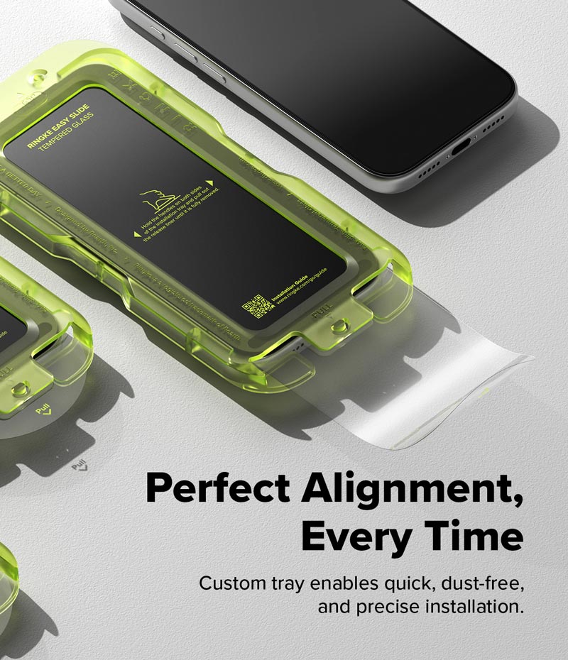Dán cường lực iPhone 17 Pro Max Ringke Easy Slide Tempered Glass