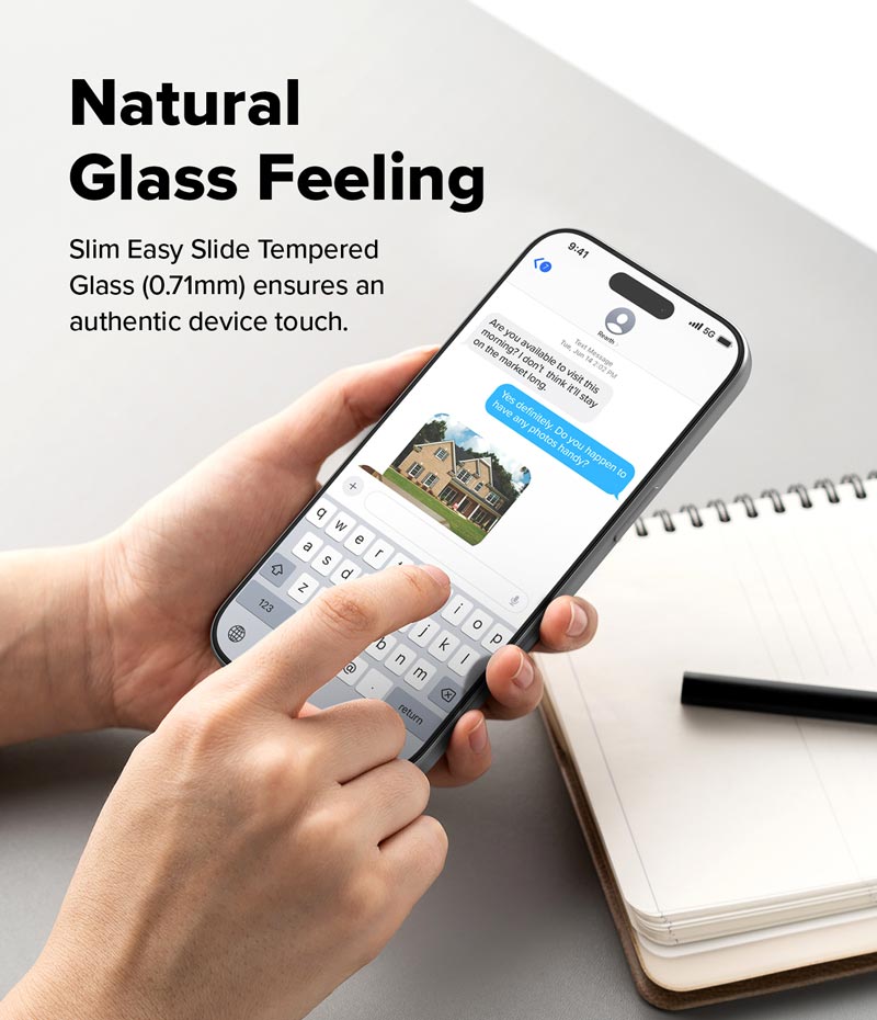 Dán cường lực iPhone 17 Pro Max Ringke Easy Slide Tempered Glass