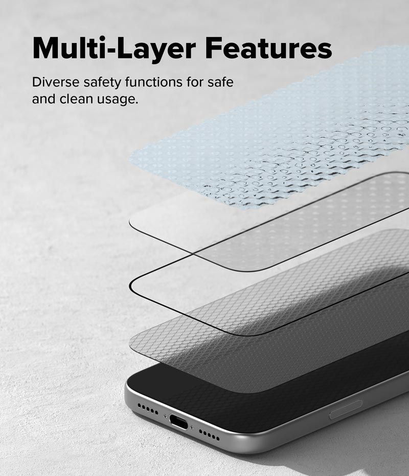 Dán cường lực iPhone 17 Pro Max Ringke Easy Slide Tempered Glass
