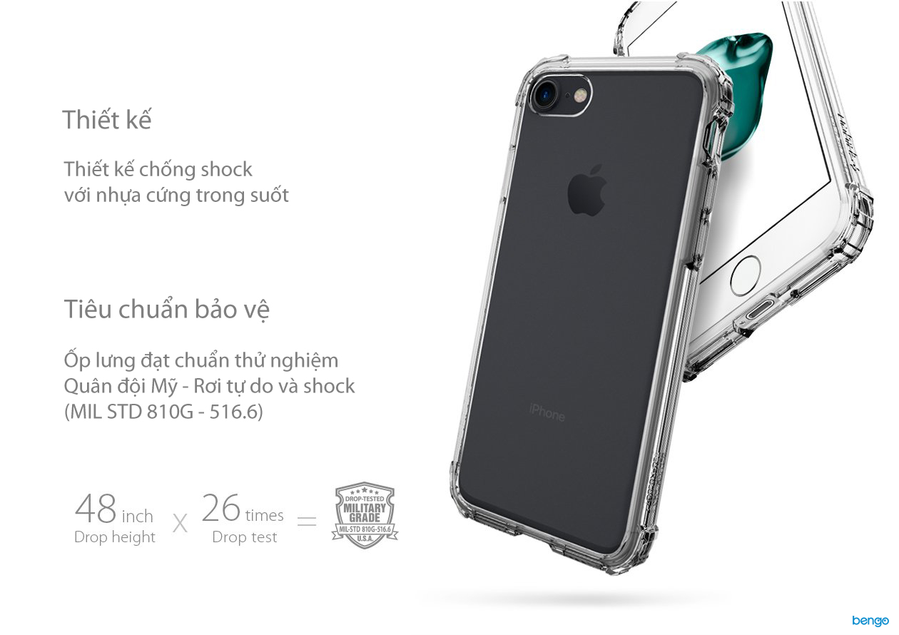 Ốp lưng iPhone 8/7 SPIGEN Crystal Shell™