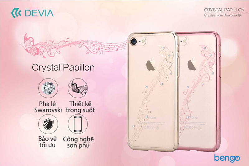 Ốp lưng iPhone 8/7 DEVIA Crystal Papillon
