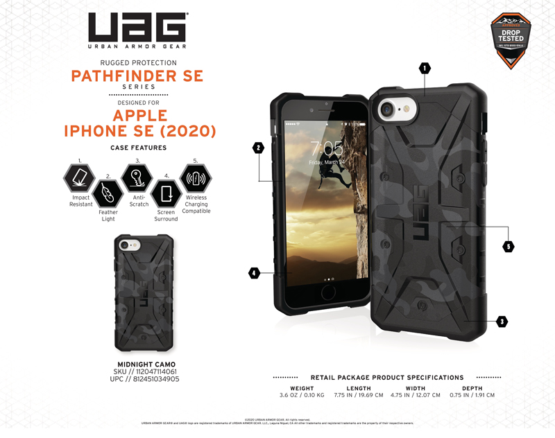 Ốp lưng iPhone SE 2020 UAG Pathfinder SE Camo