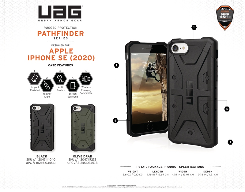 Ốp lưng iPhone SE 2020 UAG Pathfinder Series