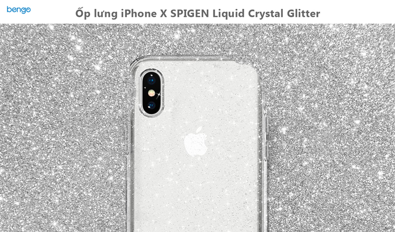 Ốp lưng iPhone X SPIGEN Liquid Crystal Glitter 