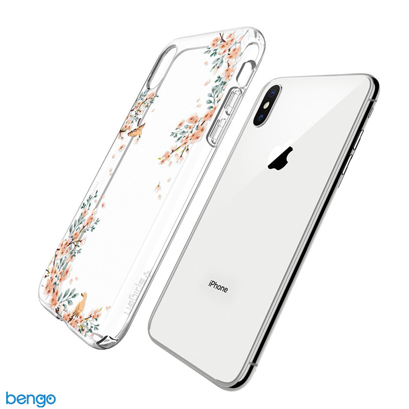 Ốp lưng iPhone X SPIGEN Liquid Crystal Blossom Natural