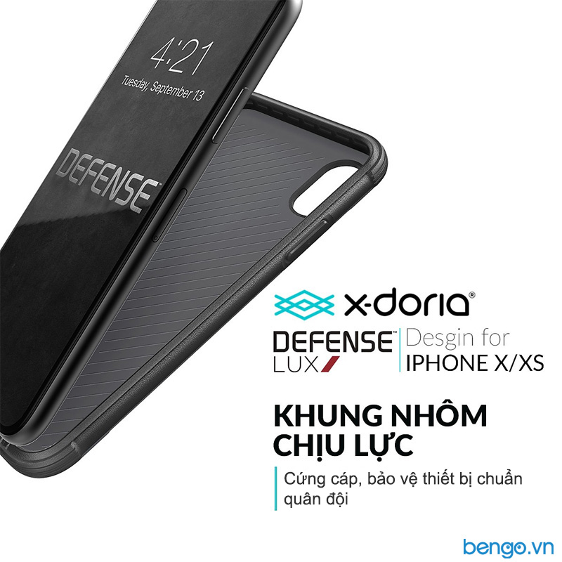 Ốp lưng iPhone Xs/X X-Doria Defense Lux