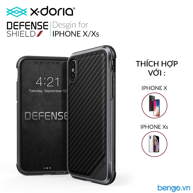 Ốp lưng iPhone Xs/X X-Doria Defense Lux