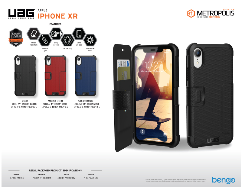 Ốp lưng iPhone XR UAG Metropolis Series