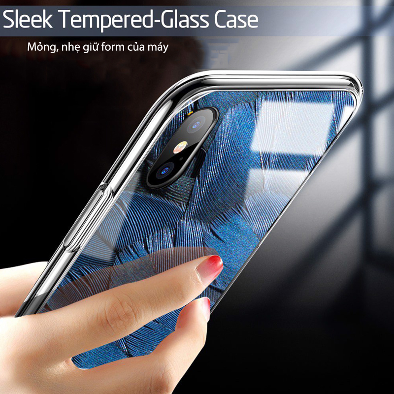 Ốp lưng iPhone Xs/X ESR Mimic Tempered Glass Pattern
