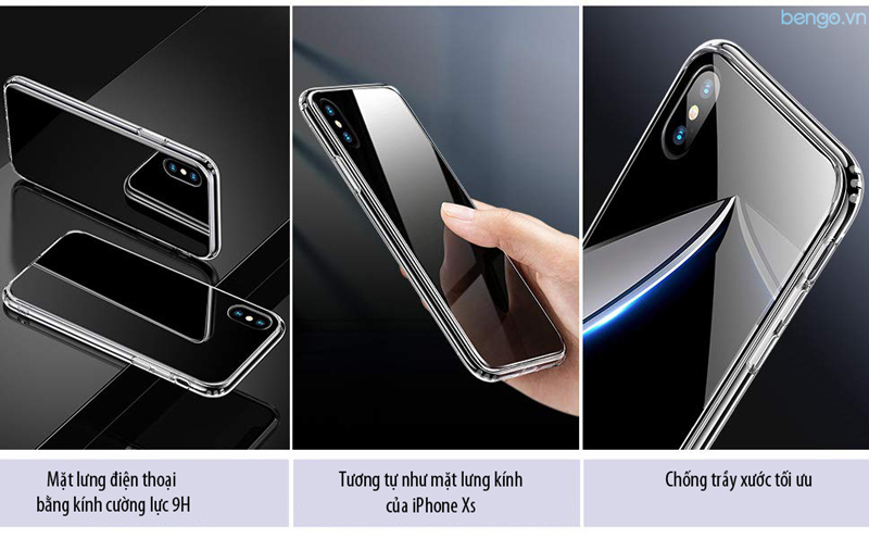 Ốp lưng iPhone Xs/X ESR Mimic Tempered Glass
