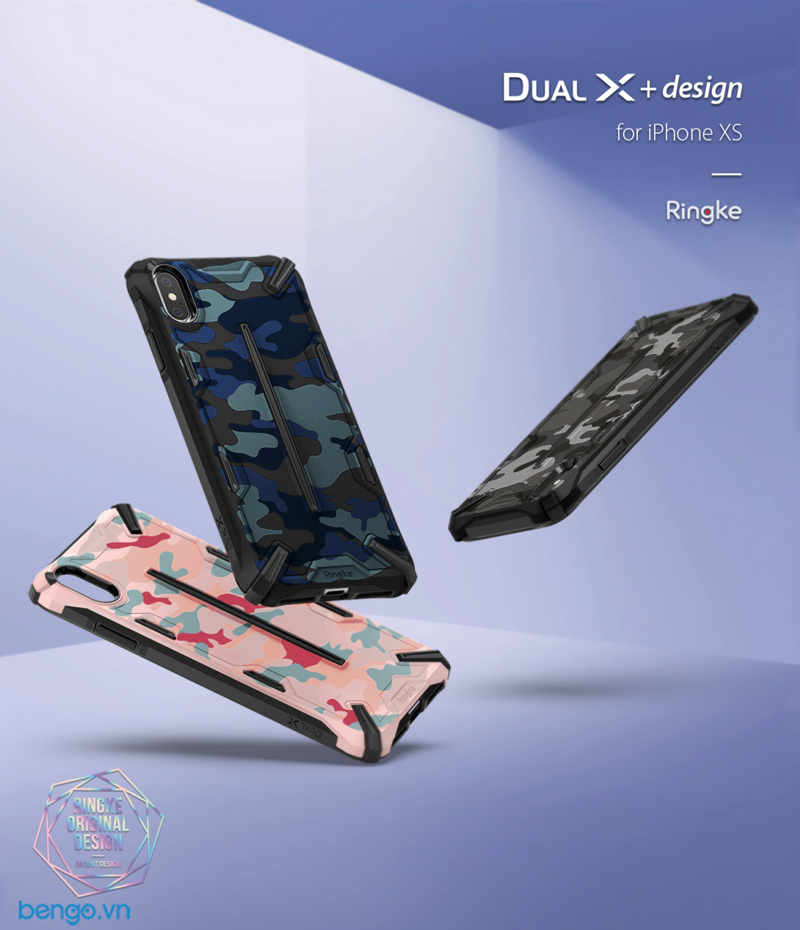 Ốp lưng iPhone Xs/ iPhone X Ringke Dual X Camo