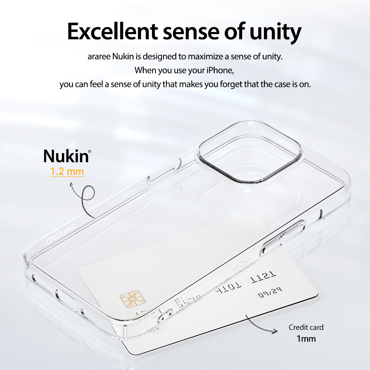 Ốp lưng trong suốt Araree cho iPhone 15 Pro Max | NUKIN
