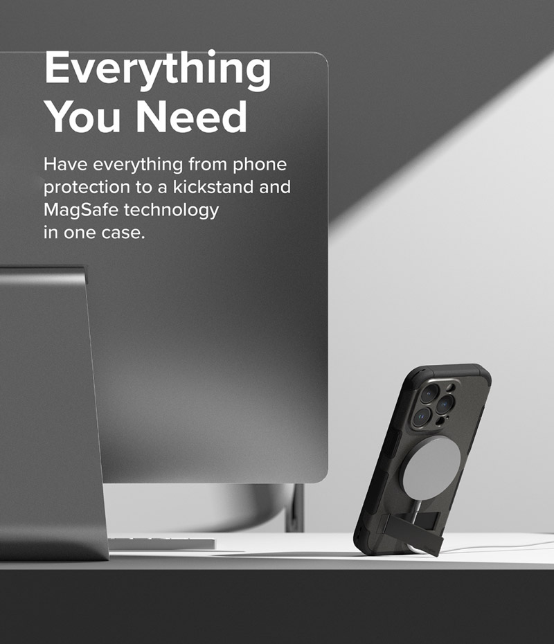 Ốp lưng Ringke Alles, iPhone 15 Pro Max, ốp lưng có chân dựng