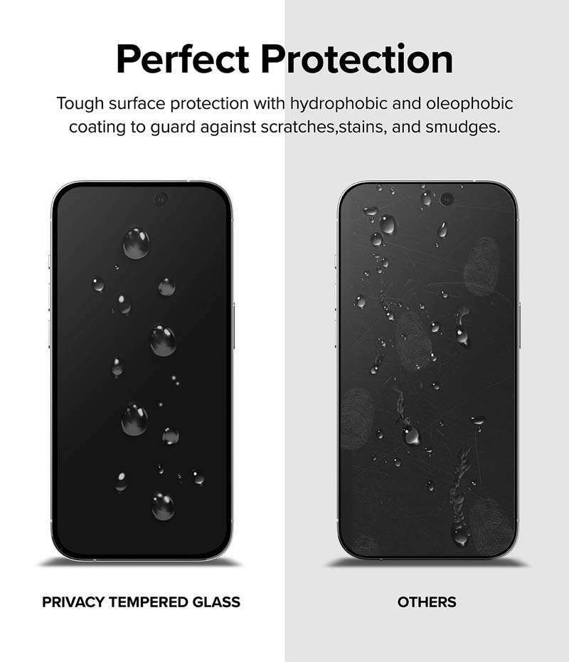 dán cường lực chống nhìn trộm iphone 15 pro max ringke privacy tempered glass