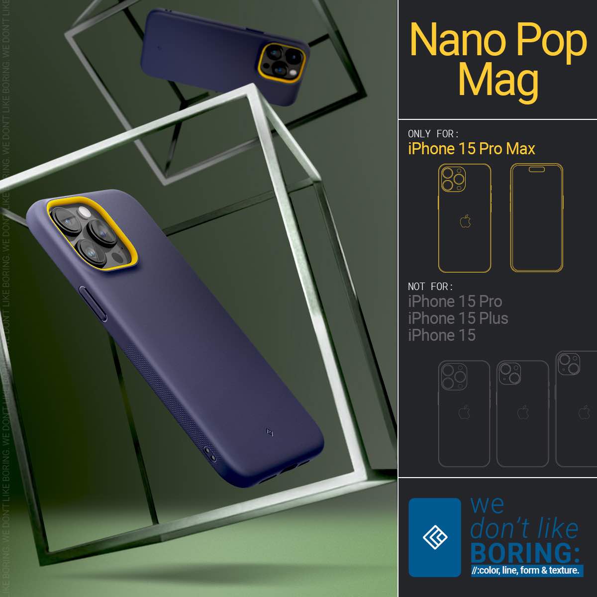 ốp lưng iphone 15 pro max spigen nano pop magfit