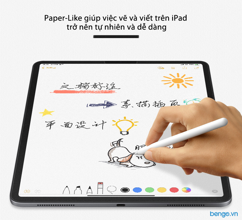 Dán màn hình iPad Paper-like chống vân tay
