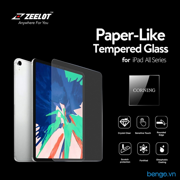 Dán cường lực iPad Mini 5 Zeelot PureGlass 2.5D Clear