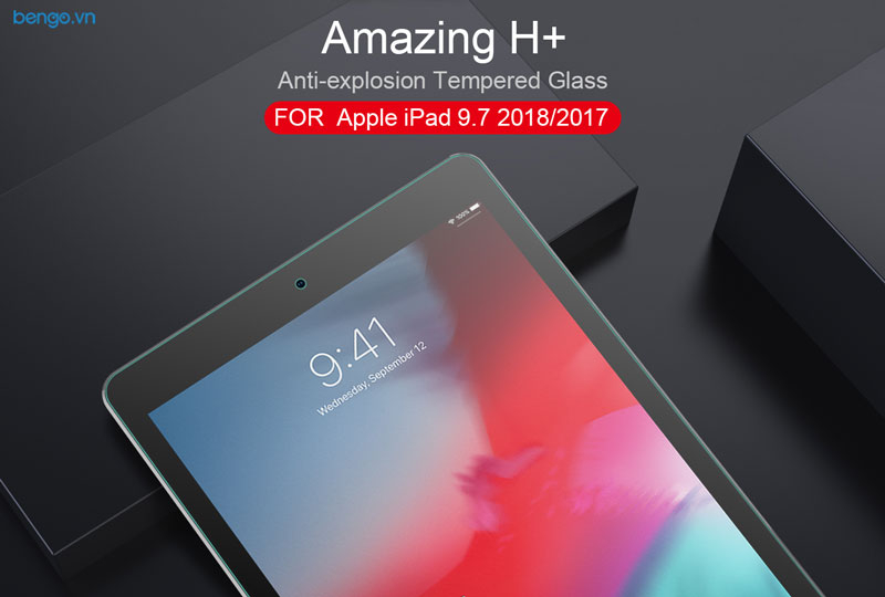 Dán màn hình cường lực iPad Pro 9.7'' 2018/2017 Nillkin Amazing H+