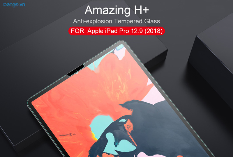 Dán màn hình cường lực iPad Pro 12.9'' 2018 Nillkin Amazing H+