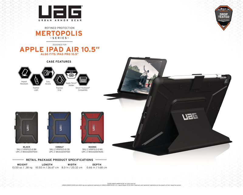 Bao da iPad Air 10.5 2019 UAG Metropolis Series