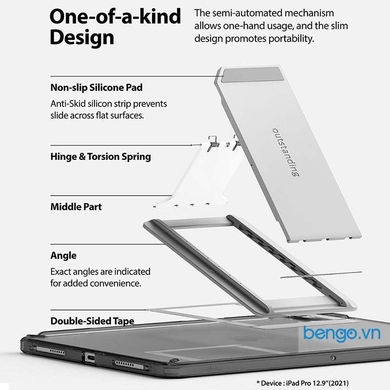 Ốp lưng iPad Pro 12.9 M1 2021 Ringke Fusion Plus