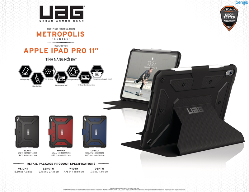 Bao da iPad Pro 11 inch UAG Metropolis Series