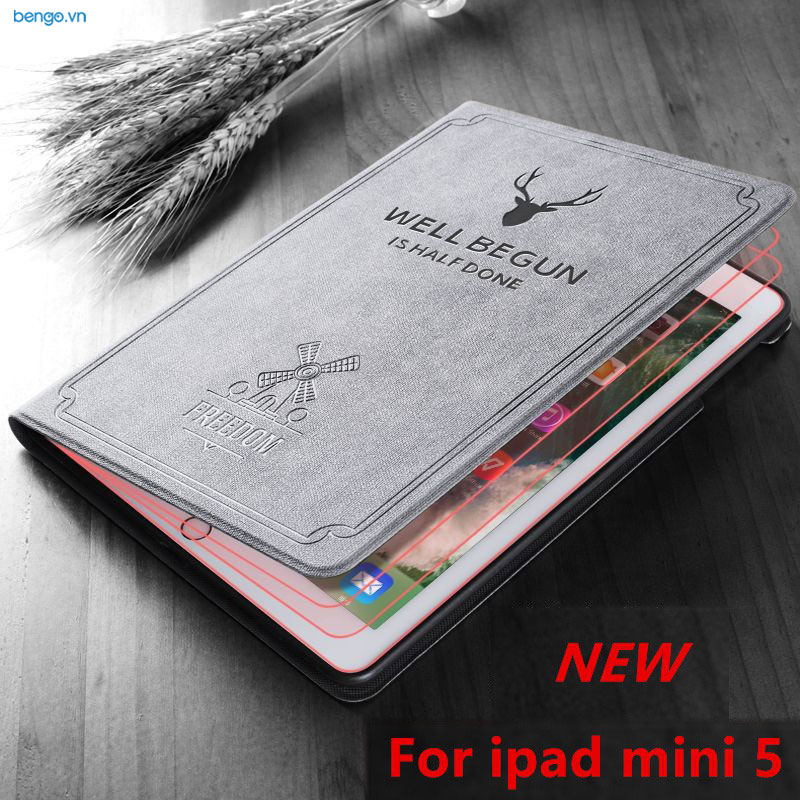 Bao da iPad Mini 5/4 Họa tiết Well Begun is Half Done