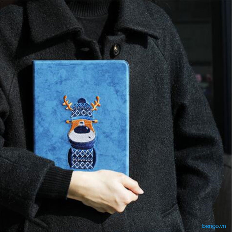 Bao da iPad Mini 5/4 Họa tiết Cartoon Sweater Fawn