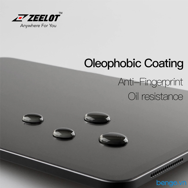 Dán cường lực iPad Mini 5 Zeelot PureGlass 2.5D Chống vân tay