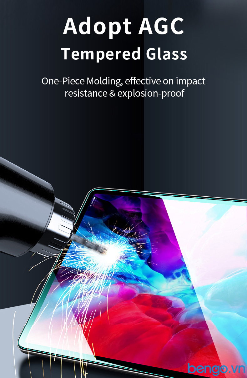 Dán cường lực iPad Mini 6 2021 MIPOW Kingbull HD (2.7D) Premium