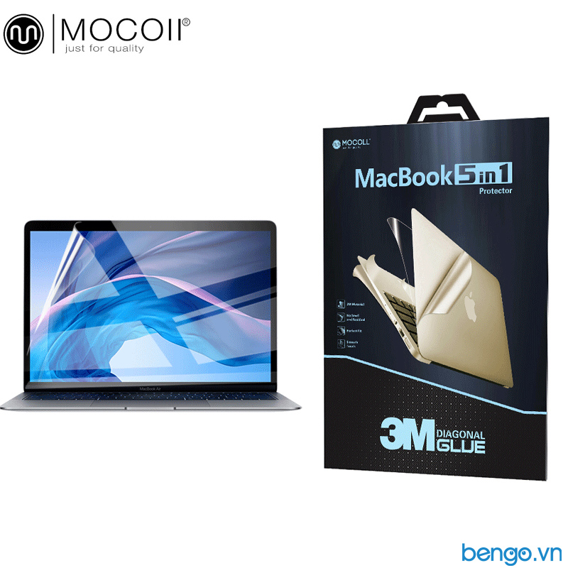 Bộ dán Full MOCOLL 5 in 1 cho Macbook Pro 16
