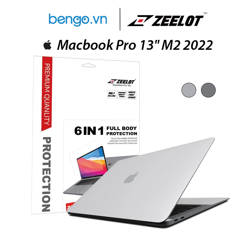 Dán Macbook Pro 13 M2 2022 Full 6 in 1 ZEELOT cao cấp