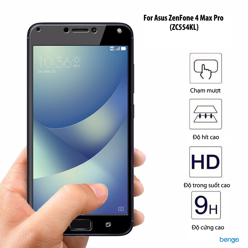 Dán cường lực Asus ZenFone 4 Max Pro (ZC554KL) Full màn hình