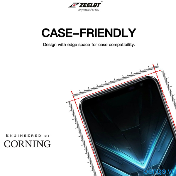 Dán cường lực Asus ROG Phone 2/3 ZEELOT PureGlass 2.5D Full keo