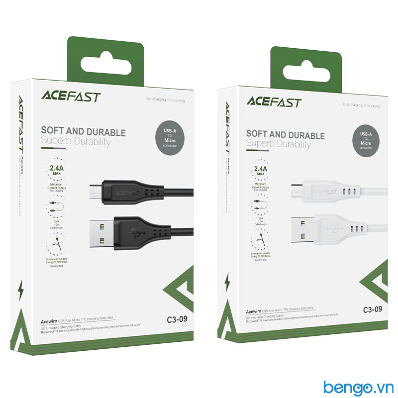 Cáp ACEFAST USB-A to Micro dài 1.2m - C3-09
