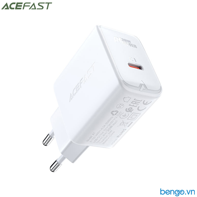 Sạc Nhanh ACEFast A1 PD3.0 20W USB-C (EU) - Bảo Hành 18 Tháng
