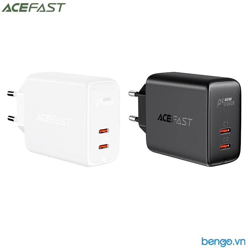 Sạc Nhanh ACEFast A9 PD3.0 40W 2 cổng USB-C (EU)