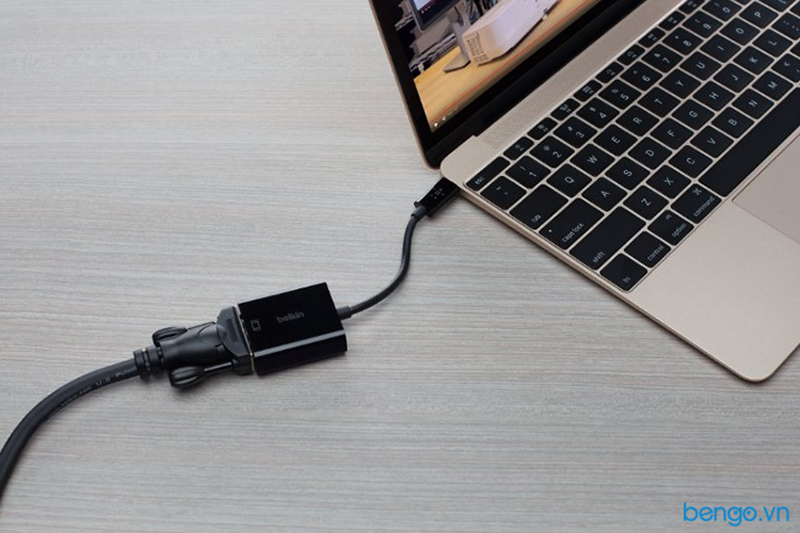 Cáp Chuyển Belkin USB-C to VGA Adapter - F2CU037btBLK