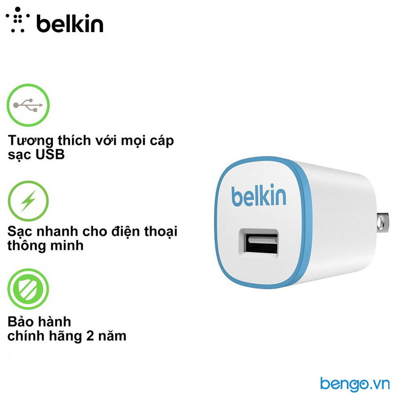 Sạc Belkin MIXIT↑™ Universal 1 cổng USB-A 5W - F8J013tt