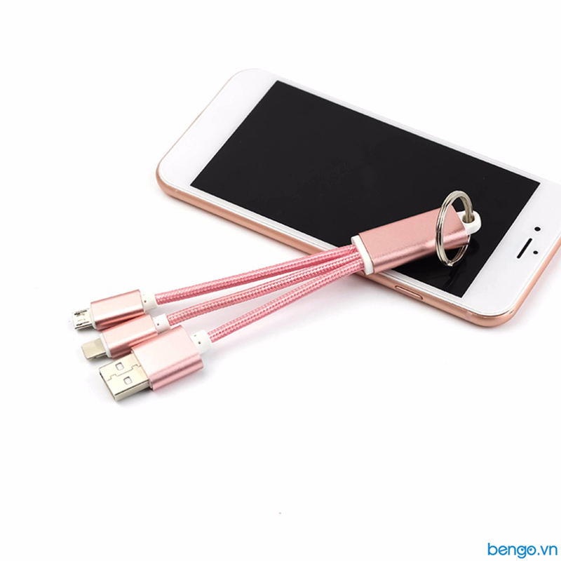 Cáp sạc 2 in 1 chuẩn Lightning và MicroUSB Cáp sạc 2 in 1 chuẩn Lightning và MicroUSB