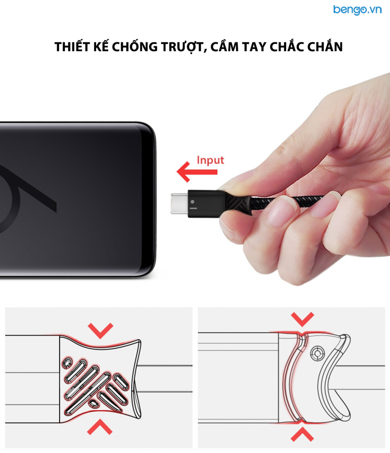 Cáp sạc Type C Ringke Smart Fish Charging Cable