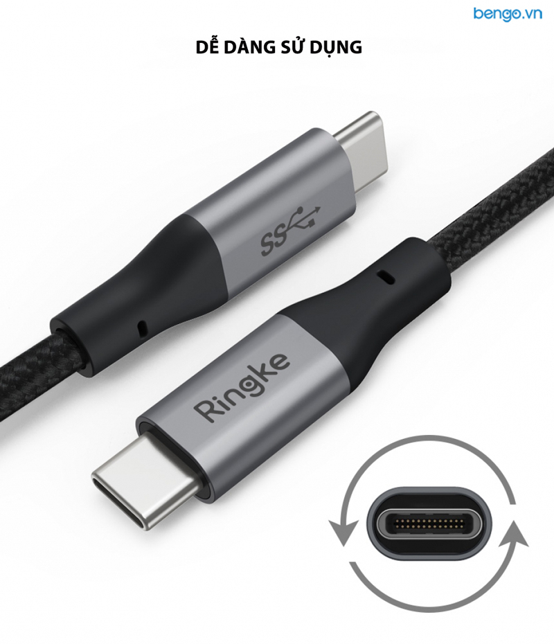 Cáp sạc USB Type C to Type C Ringke Cable