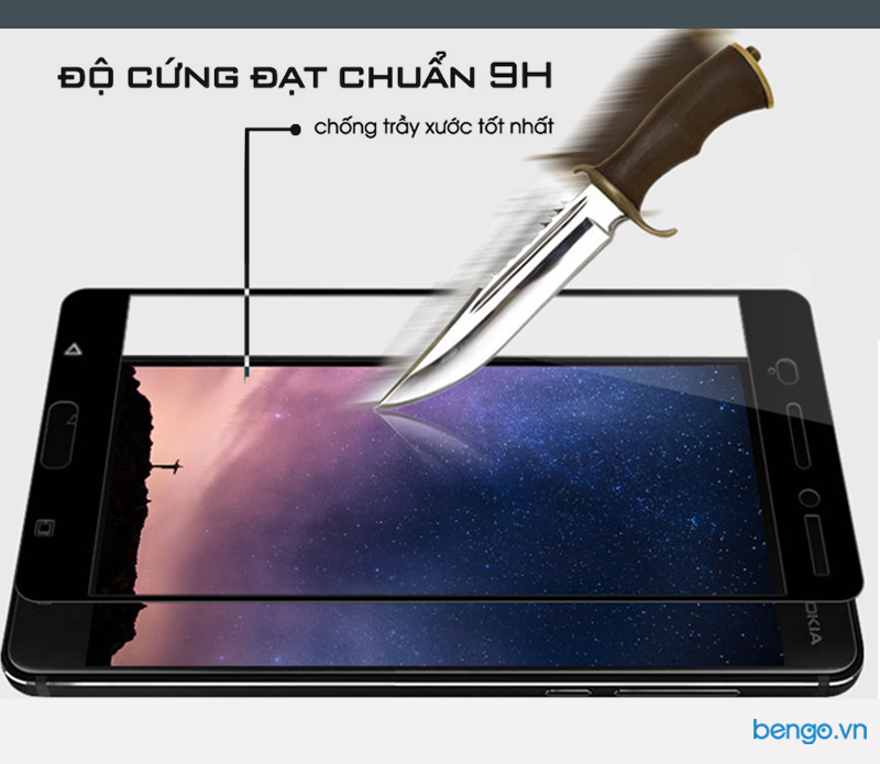 Dán màn hình cường lực Nokia 6 GOR Full màn hình Dán màn hình cường lực Nokia 6 GOR Full màn hình