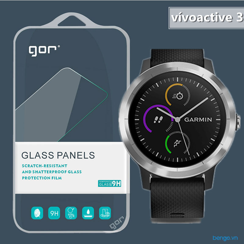 Dán màn hình cường lực Garmin Vivoactive 3 GOR (Hộp 2 miếng)