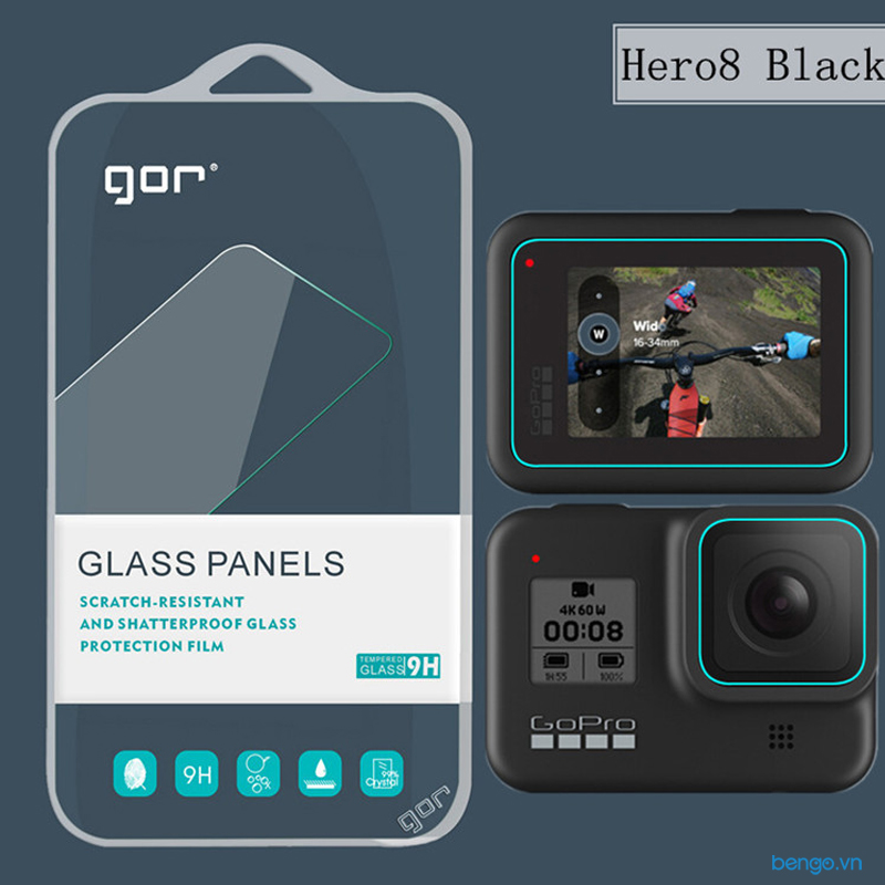Dán cường lực màn hình + Lens GoPro Hero 8 Black GOR
